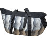 Grey bag 47x28x26cm for cats