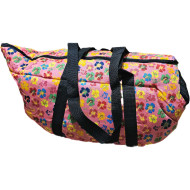 Taška ružová s kvietkami 47x28x26cm pre mačky