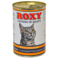 Roxy konzerva hydinová 415g pre mačky