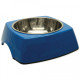 Stainless steel bowl 18x6,5cm/0,35l blue for dogs and cats