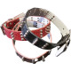 Leatherette collar with spikes 3.8x67cm for cats