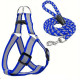 Nylon guides for dogs Reflective nylon harness with 25-40cm leash