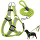 Nylon guides for dogs Reflective nylon harness with 25-40cm leash