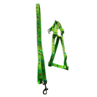 Nylon guides for dogs Nylon harness Bones with leash 25-35cm