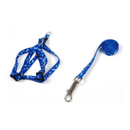 Nylon guides for dogs Patterned nylon harness with 25-35cm leash