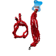 Nylon guides for dogs Laced nylon harness with leash 23-33cm