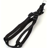 Nylon guides for dogs Black nylon harness with 50-70cm leash
