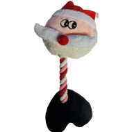 Plyšové hračky pre psov Mikuláš s lanom 21cm