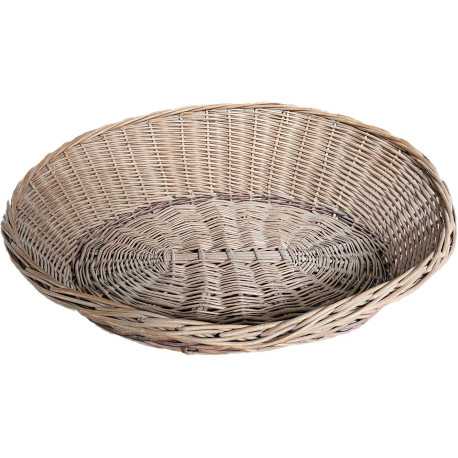 Plastic and wicker basket for dog Wicker bed 42x33cm
