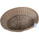 Plastic and wicker basket for dog Wicker bed 42x33cm