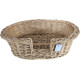 Plastic and wicker basket for dog Wicker bed 64x39cm