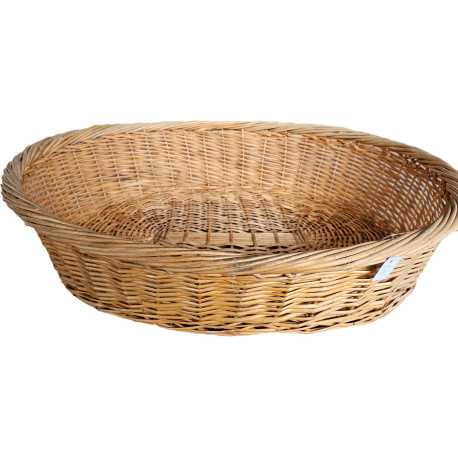 Plastic and wicker basket for dog Wicker bed 84x66cm