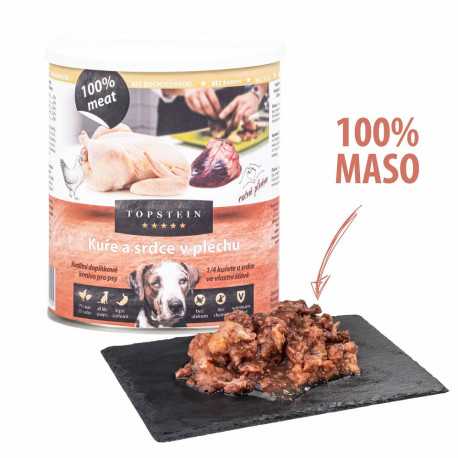 Topstein & FarmFresh Topstein Kura a srdce v plechu 800g