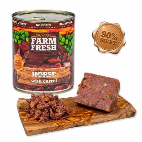Topstein & FarmFresh Farm Fresh konzerva Horse & Carrots 800 g