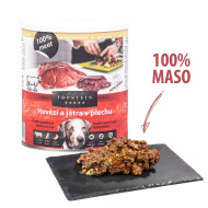 Topstein & FarmFresh Topstein konzerva Hovězí s játry v plechu 800 g